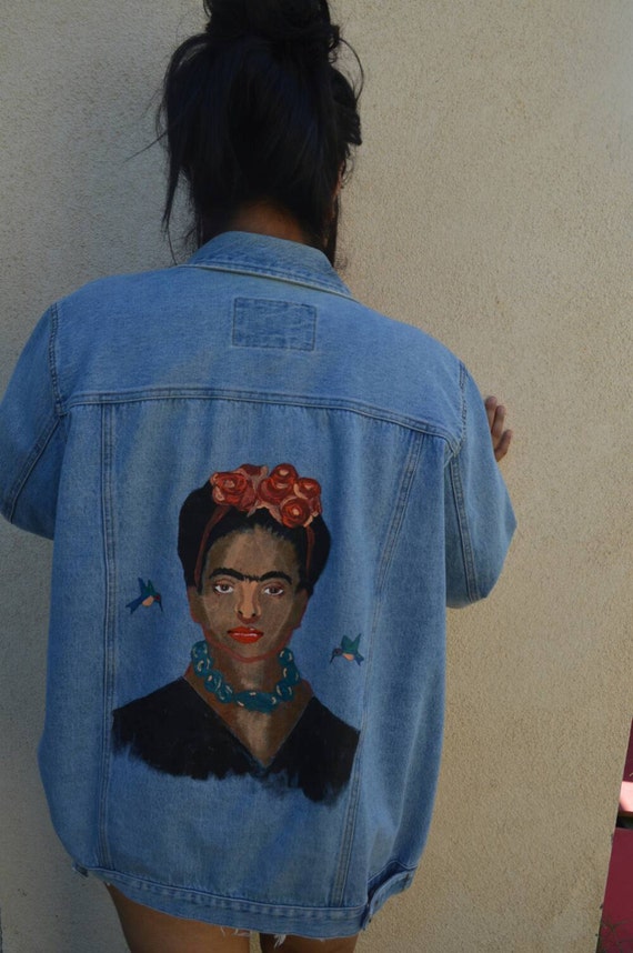 Frida Kahlo painted jacket