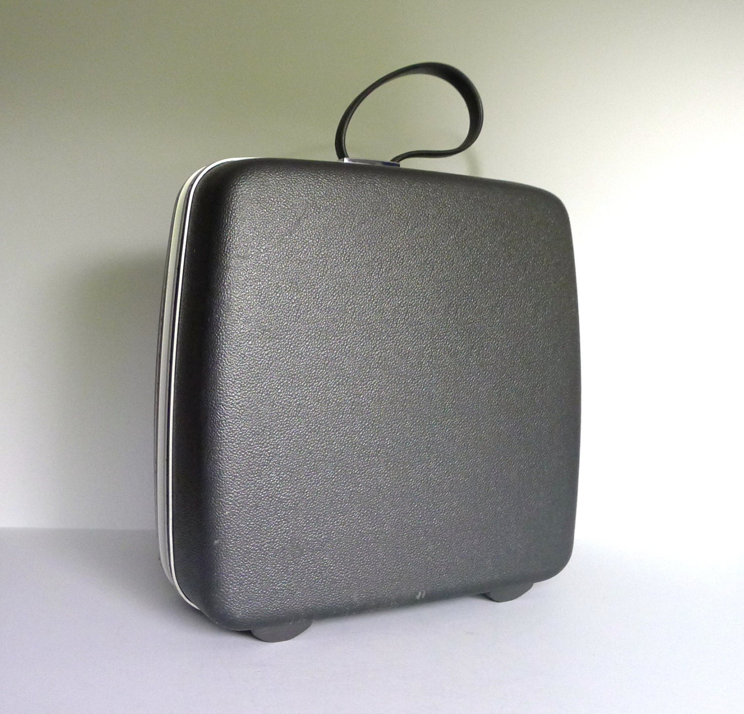 Vintage Gray Square Samsonite Suitcase