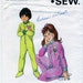 Kwik Sew 855 Footed Pajamas or Sleeper Sewing Pattern: Zip Front, Ribbed Neckband and Cuffs, Raglan Sleeves Size 4-6-8 pajama pattern