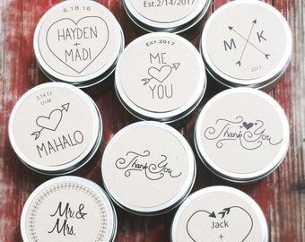 Soy Candle Favors / wholesale wedding favors / Rustic Wedding Favors / custom / engagement party / personalized candle favors / bulk candles