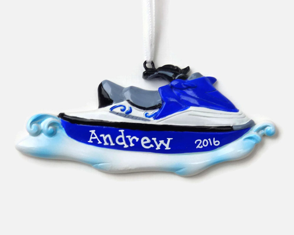 Jet Ski Personalized Ornament Hand Personalized Christmas