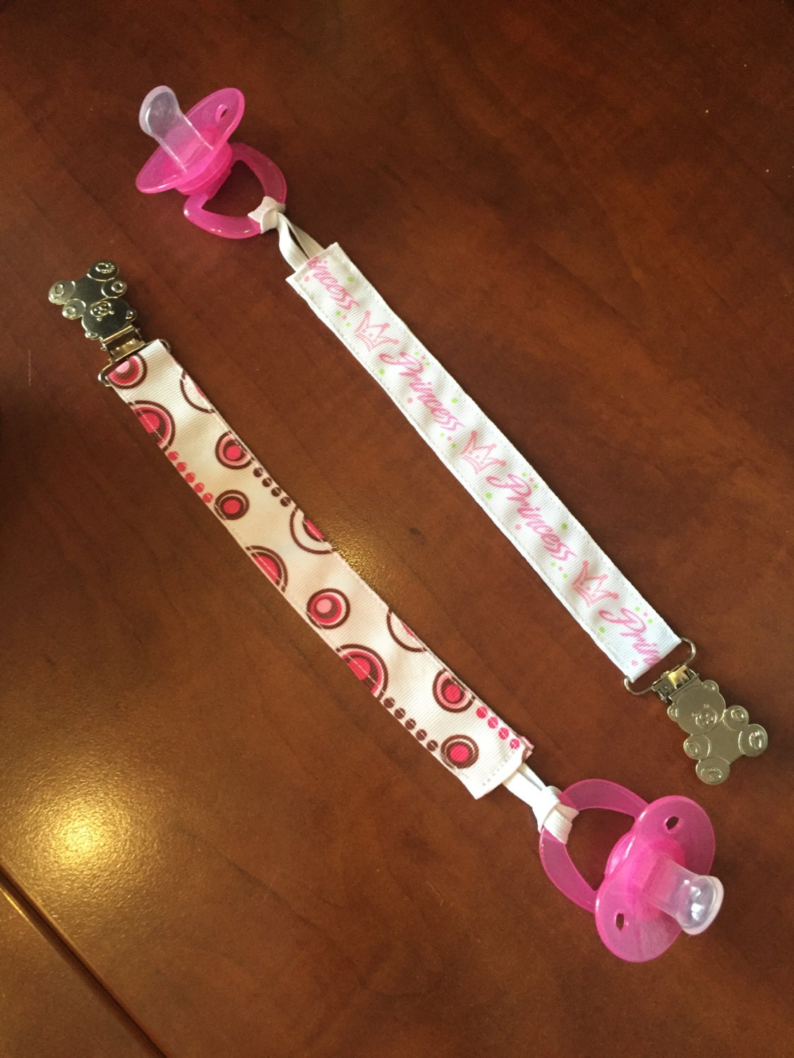 Pacifier Holder Girl Varieties by thisandthatscraps on Etsy