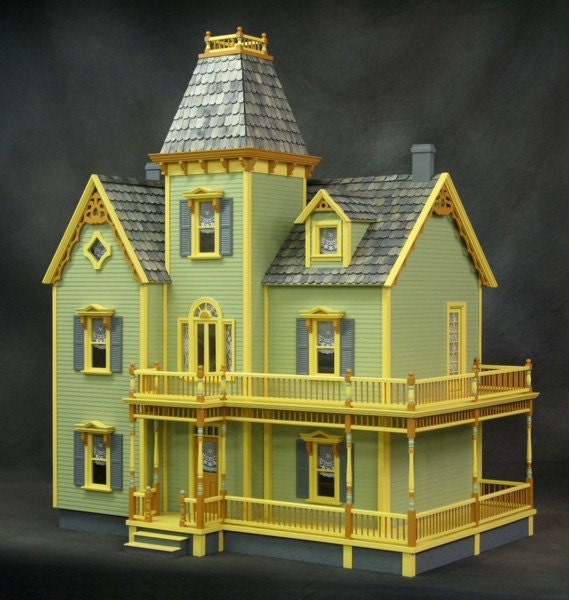 unpainted dollhouse