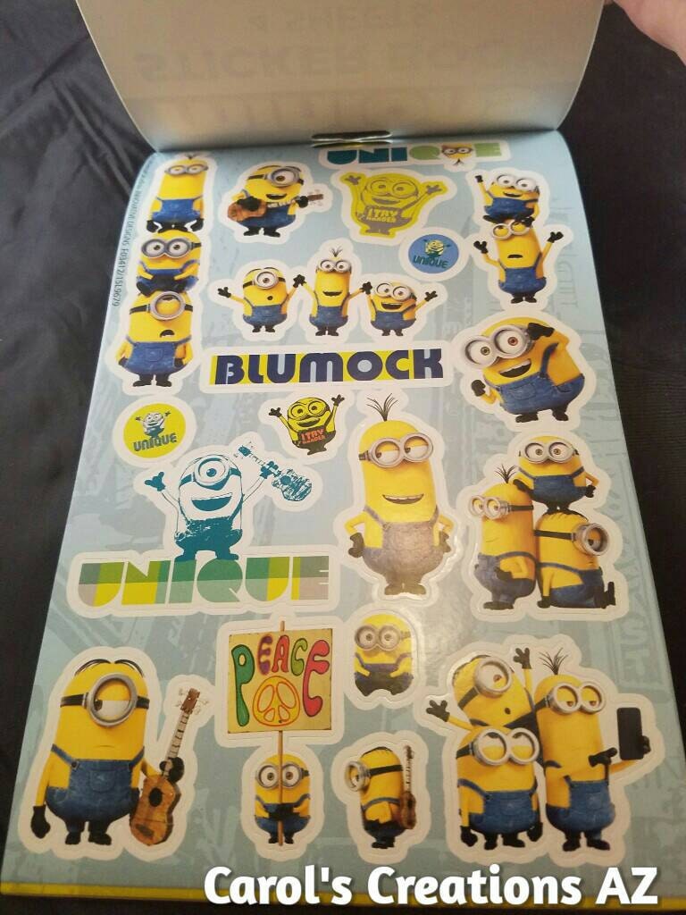 Minion Sticker Book / 4 Sheets Minion Stickers / Minion Lover Sticker ...