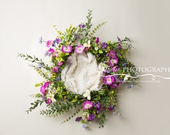 Instant Download newborn digital backdrop!! Spring and Summer digital backdrop! newborn digital wreath! Easy to use