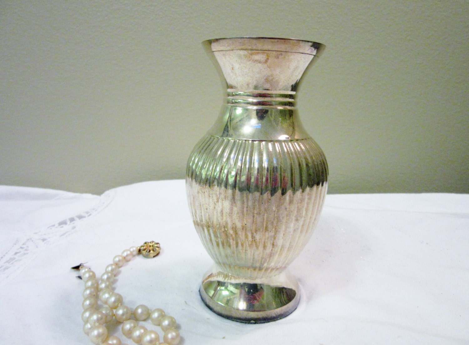 Vase Silver Plated Vintage