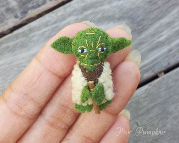 tiny yoda plush