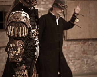 Steampunk Armor - Shoulder Armor - Steampunk Clothing - Leather Armor - Cosplay Armor - Steampunk Arm - Steampunk Costume - Costume Armor