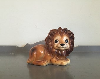 Ceramic Lion Figurine