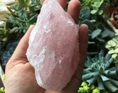 Large Rough Rose Quartz Gemstone-Rose Quartz-Rose Quartz Meditation Crystal-Rose Quartz Mineral Specimen-Metaphisical Crystal