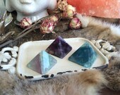 Fluorite Gemstone Pyramids