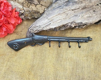 wall hook, entry way hook, coat hook, Rifle hook, rifle, key holder, hunting decor, man cave decor, gifts for dad, shotgun decor, gun decor