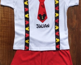 Mickey Mouse Birthday Shirt, Mickey Mouse Birthday, Mickey Mouse Birthday outfit, Mickey Mouse, Minnie Mouse, First Birthday