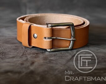 Italy vegetable tanned leather Belt DIY Kit set