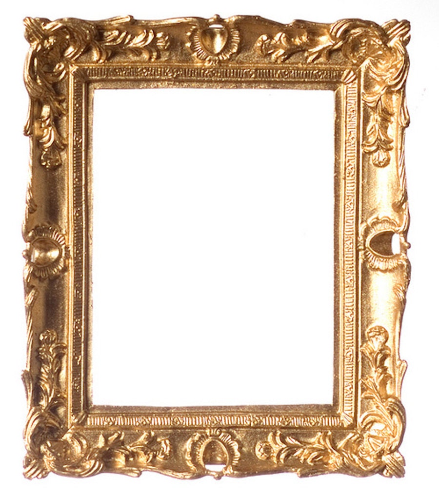 DOLLHOUSE MINIATURE Large Gold Frame A3895 by A1WHOLESALES on Etsy