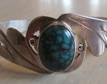 Sterling Silver and Turquoise Cuff Bracelet