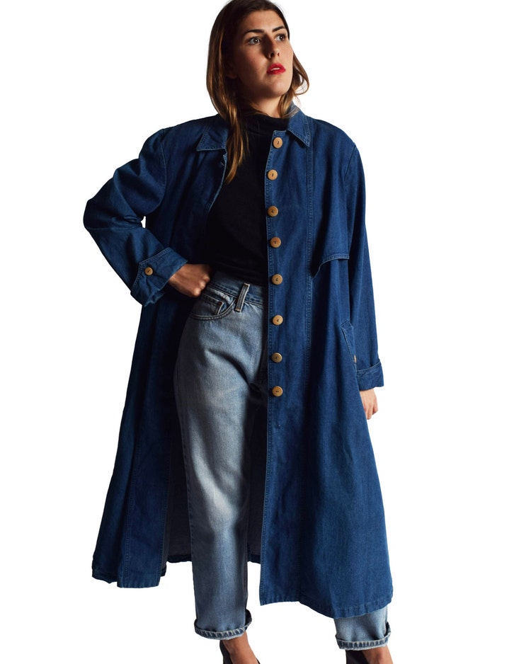 blue jean duster