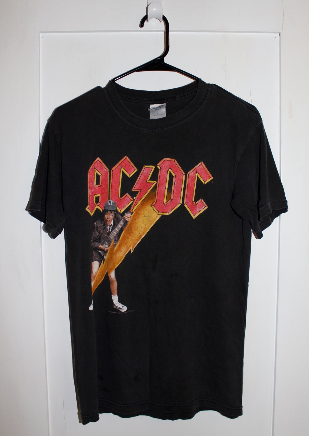 Worn Angus Young AC/DC shirt