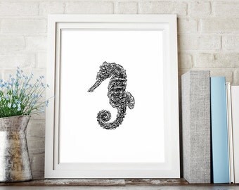 Seahorse Wall Art seahorse wall decor | etsy Seahorse Wall Art seahorse wall decor | etsy