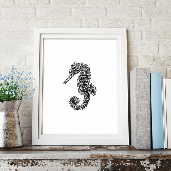 Items similar to Seahorse Wall Decor, Seahorse Decor, Beach Nautical
