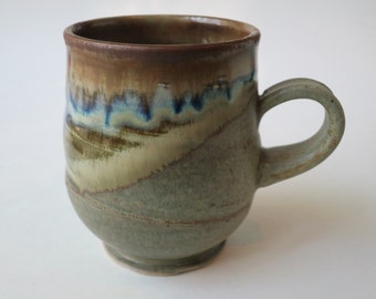 Brown ceramic mug | Etsy