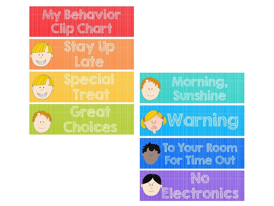 Free Printable Behavior Clip Chart For Home