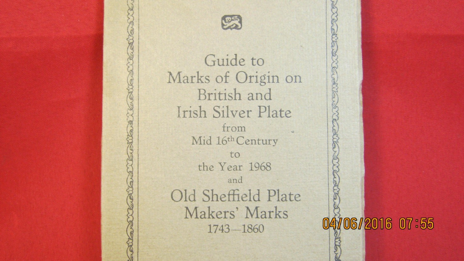 SILVER PLATE MARKS Guide to Origin On British And Irish And