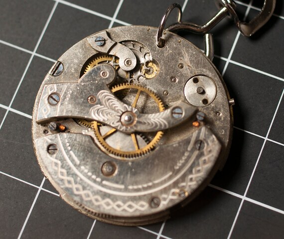 Steampunk Re-purposed Necklace Pendant Vintage Pocket Watch Jewelry Precious Metals by RealWindowMedia steampunk buy now online