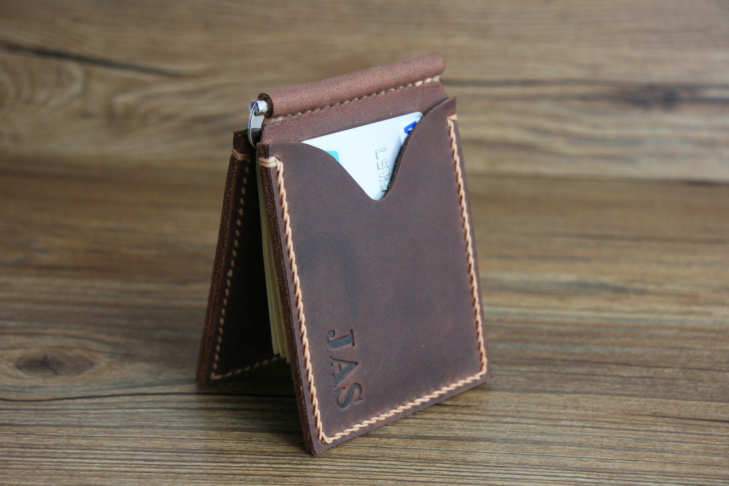 Money Clip Wallet Voted Best Leather Wallet by RockyLeatherDesign