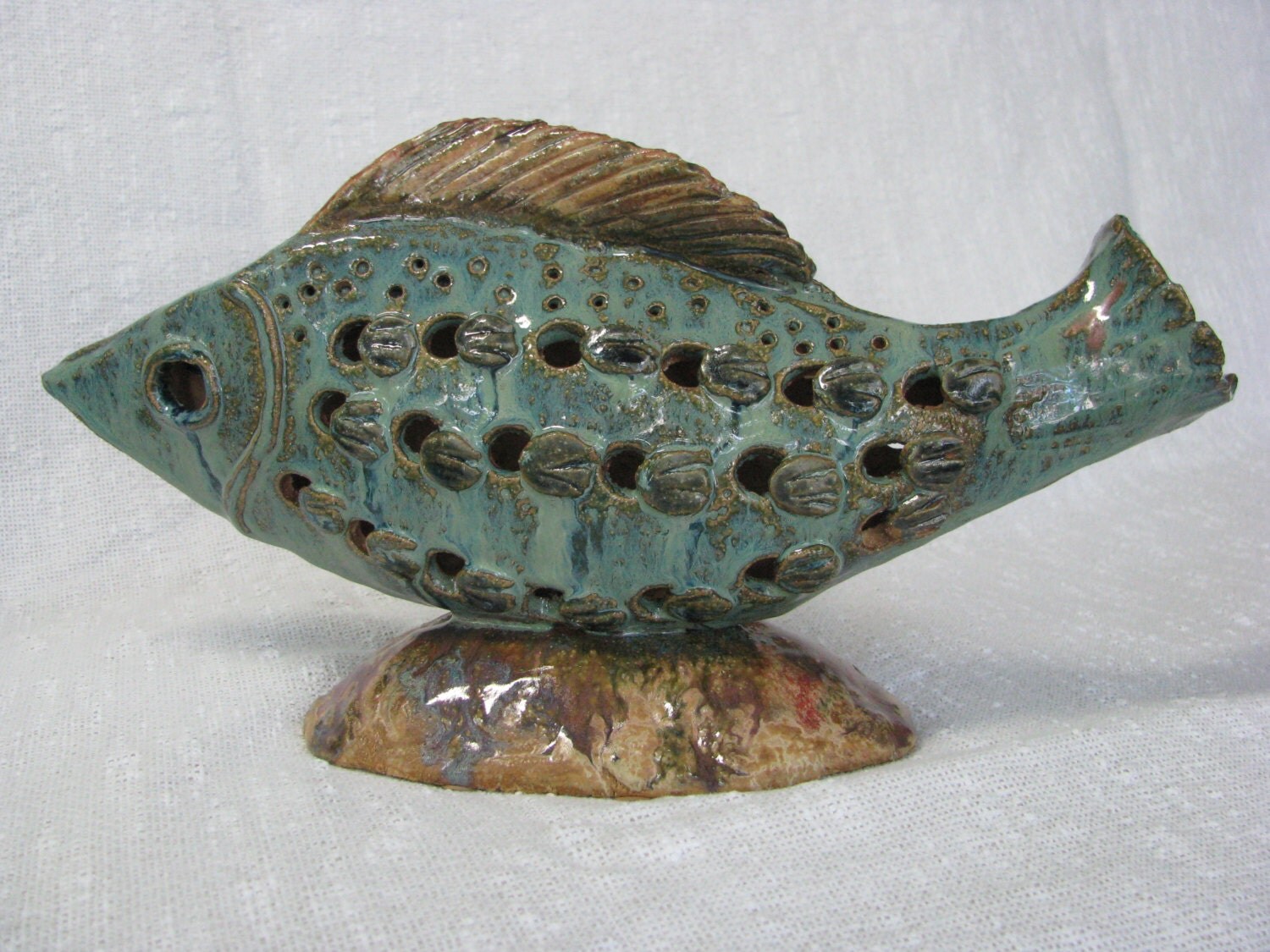 ceramic fish statue