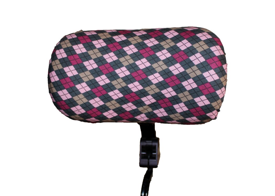 Argyle Wheelchair Headrest Cover Wheelchair Headrest Cover