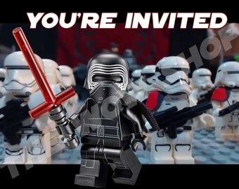 Invitation Anniversaire Kylo Ren