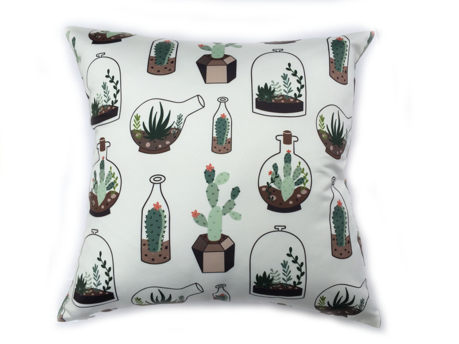 Cactus Pillow Cover Cactus Pillow Case Cactus Plant 18 x 18