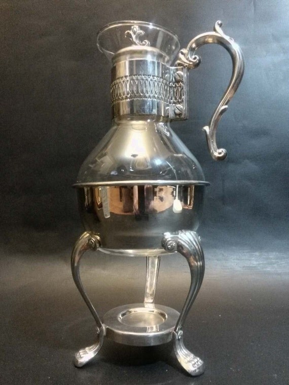 Vintage F.B. Rogers Silverplate Coffee Carafe & Warmer by IpoDepot