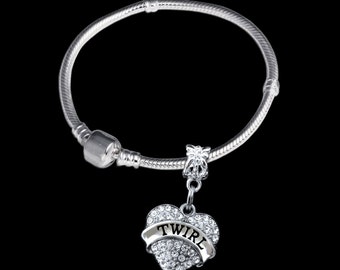 twirl bracelet twirl jewelry twirl gift twirl charm twirler gift twirler charm twirler bracelet
