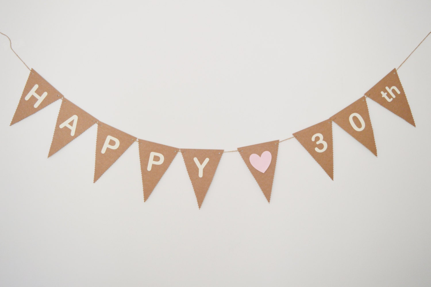 Happy 30th Birthday Banner Thirty Birthday Bunting Custom