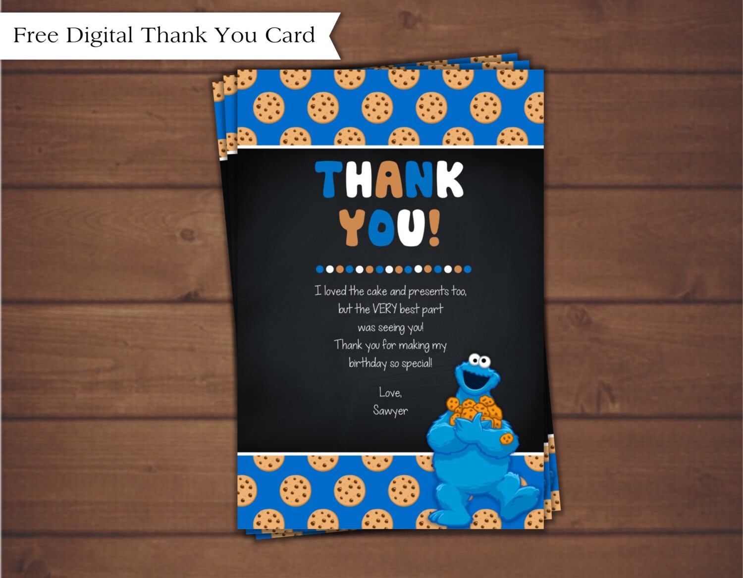 Cookie Monster Birthday Invitation by CindysEventCreations