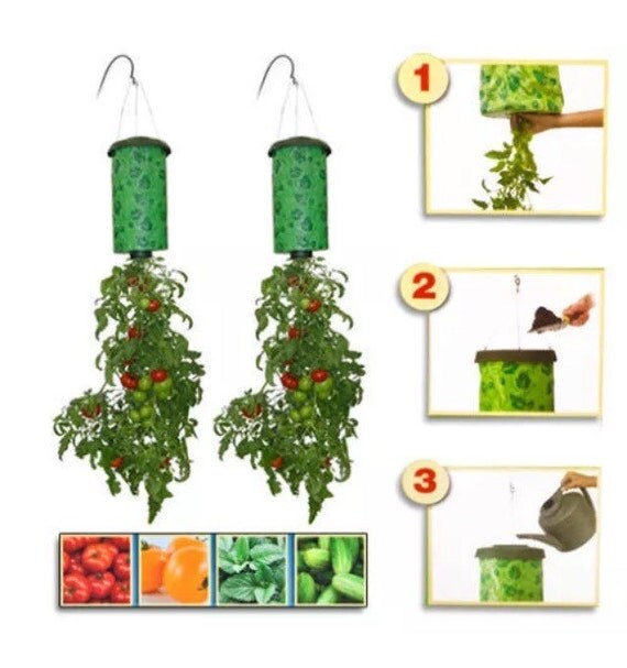 Topsy Turvy Upside Down Hanging Tomato by fckingawesomevintage