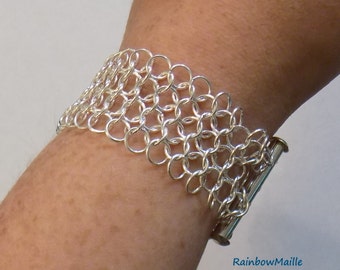 Chainmaille cuff | Etsy