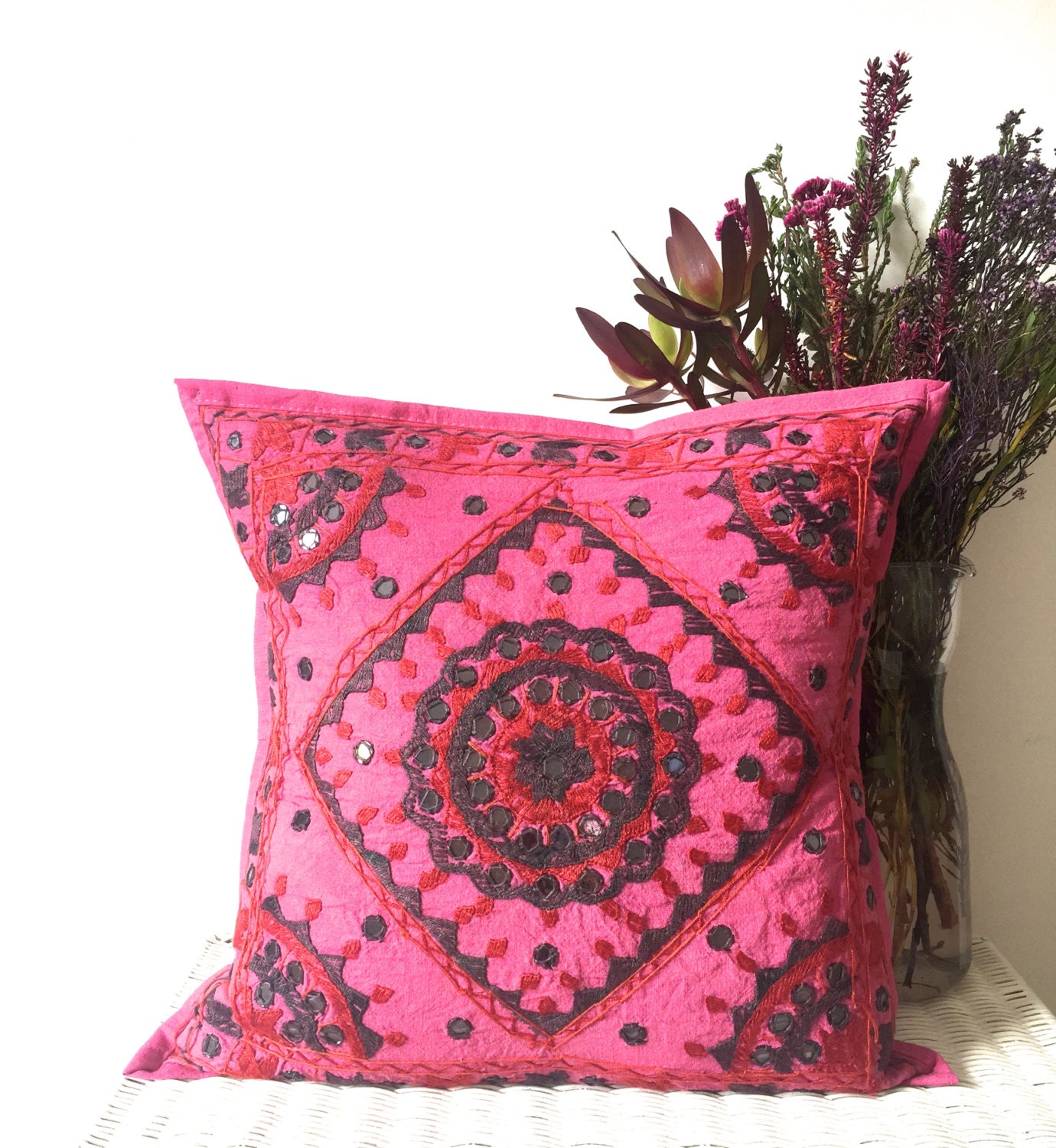 Bohemian cushion cover hippie pillow cover in by AugustPlaceUK