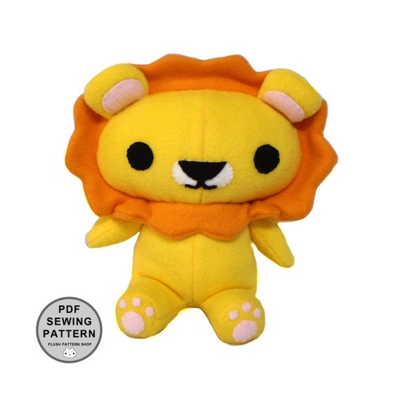 lion plush pattern