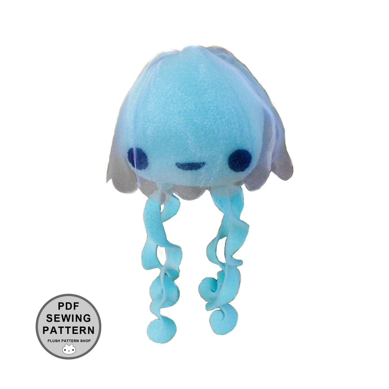 PDF Pattern Jellyfish Plush Sewing Pattern by