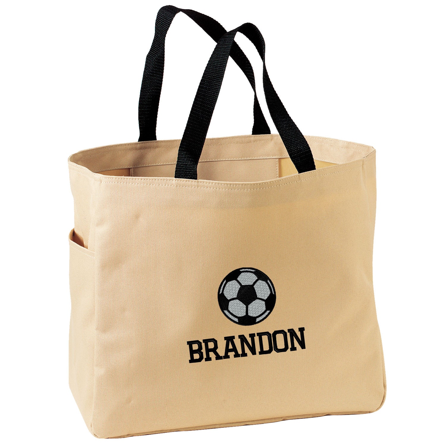 Soccer Player Tote Bag Monogrammed. Embroidered Soccer