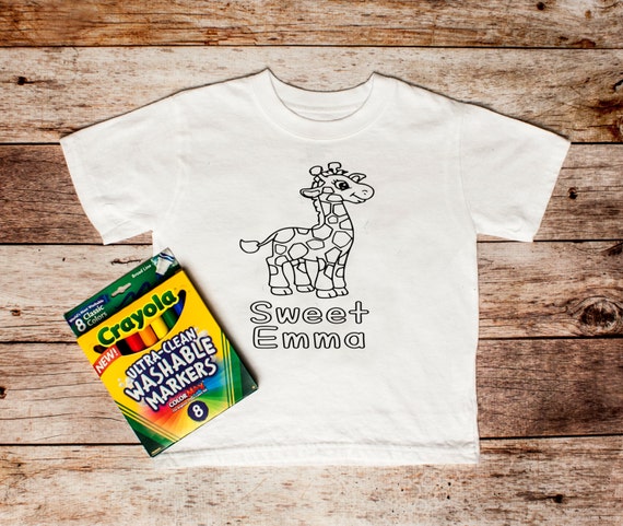 coloring shirts with washable markers