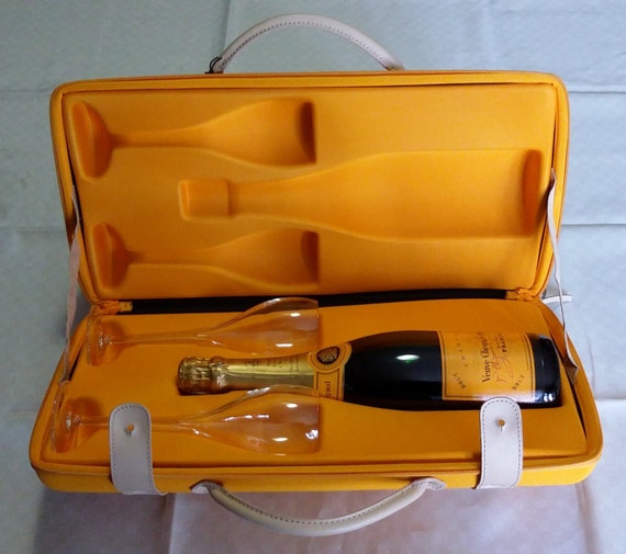 Purse bag produced by Louis Vuitton for champagne Veuve