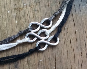 Infinity Wish Bracelet, Infinity Charm Bracelet, Wish Charm, Simple Bracelet, Tiny Infinity Charm, Friendship Jewelry