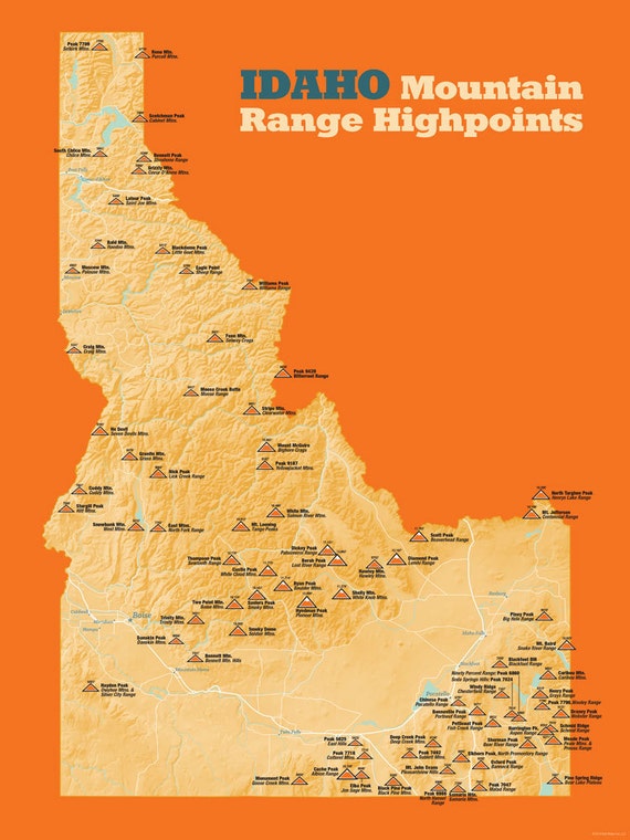 Idaho Mountain Range High Points Map 18x24 Poster   Il 570xN.1064168787 8hk7 