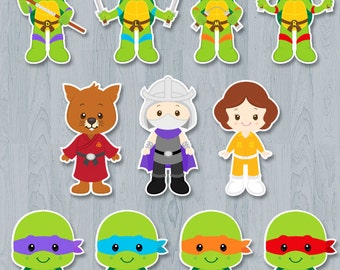 Ninja Turtle Centerpiece, Ninja turtle Table Centerpiece, Ninja turtle Cake Topper, Ninja turtle Wall Decor