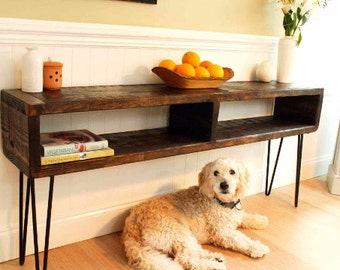 TV console, Entertainment Center, Industrial console, TV stand, Reclaimed console, Barnwood furniture, rustic