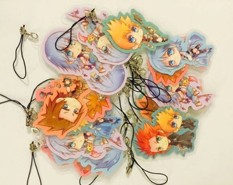 Kingdom Hearts Chibi keychain set